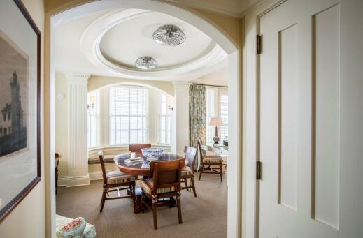 A dining area in an Atlantic Suite.