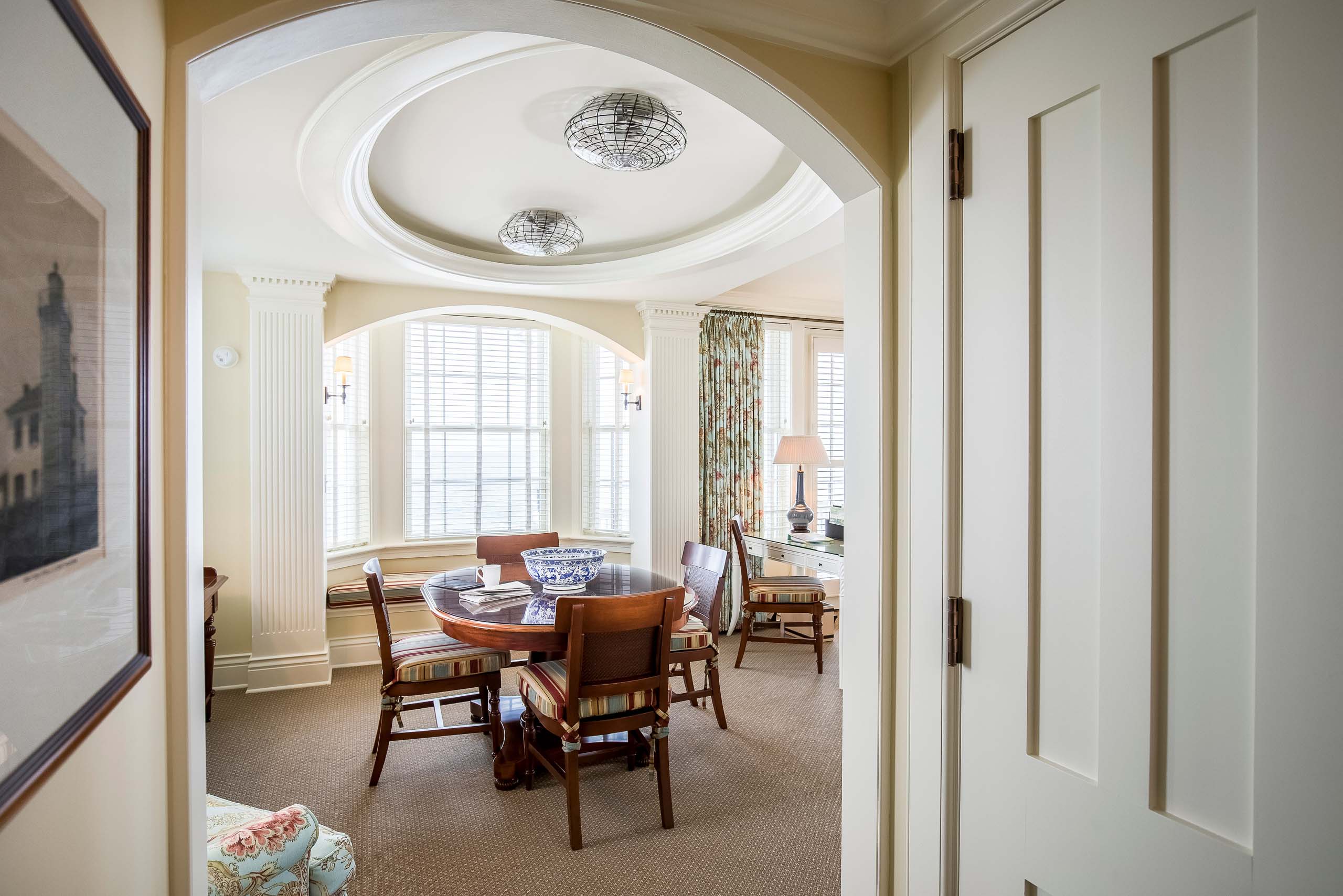 A dining area in an Atlantic Suite.