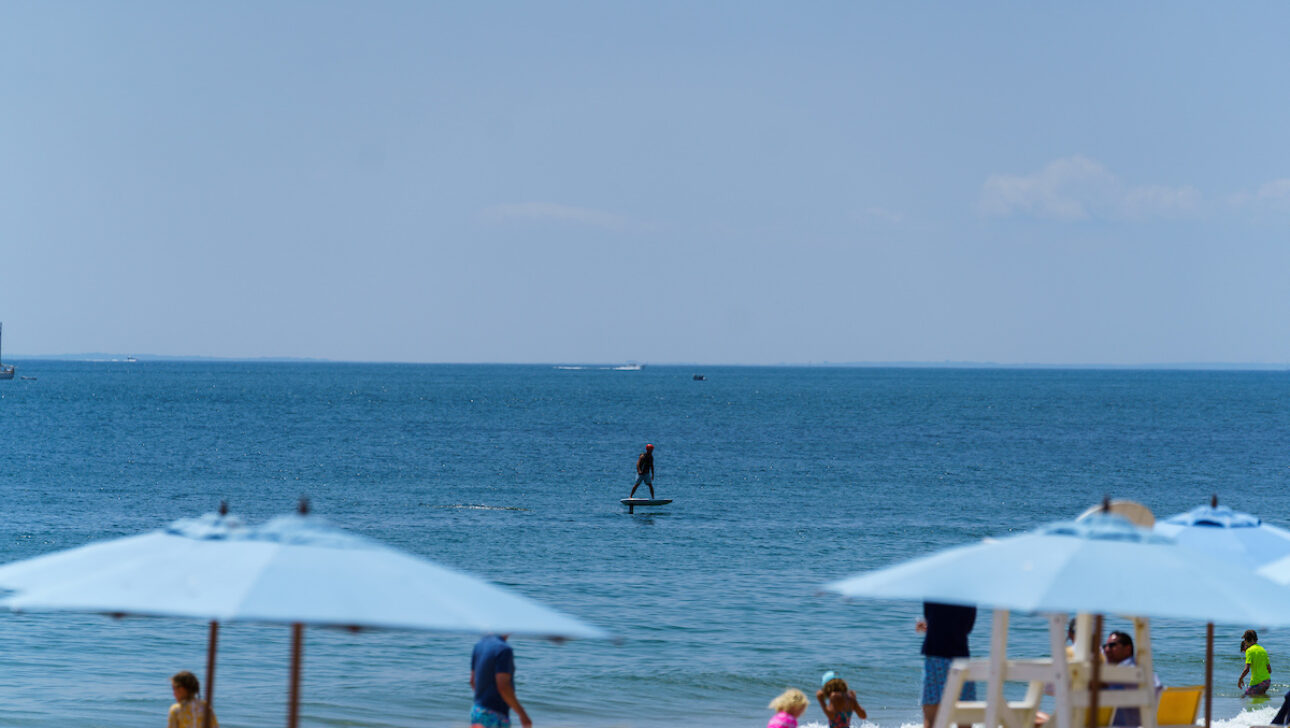 A surfer on the water.