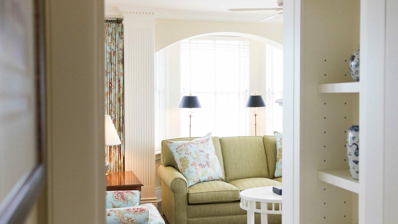 Living room inside an Atlantic Suite.