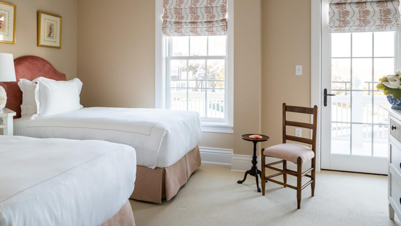Bayridge Suite bedroom with two beds.