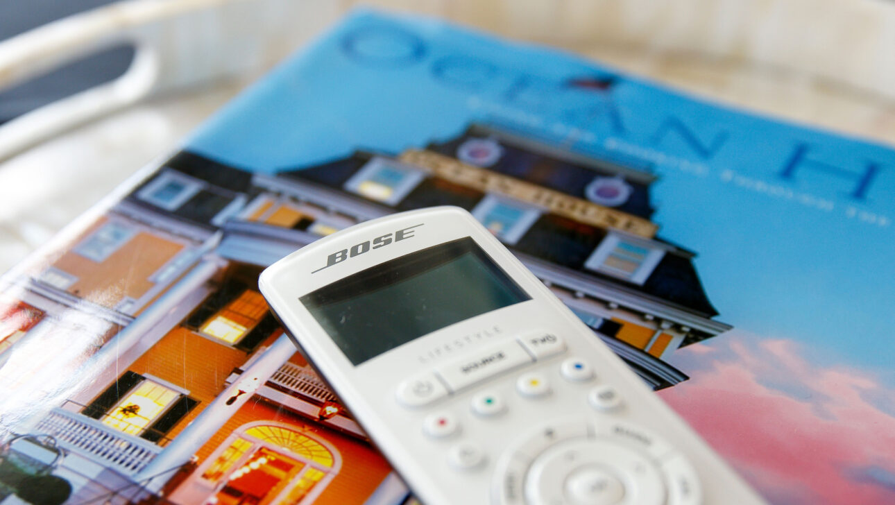 A Bose speaker remote controller.