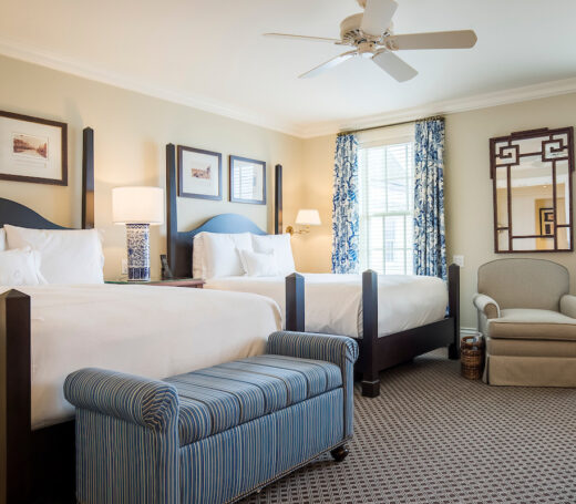 Guest room with two beds.