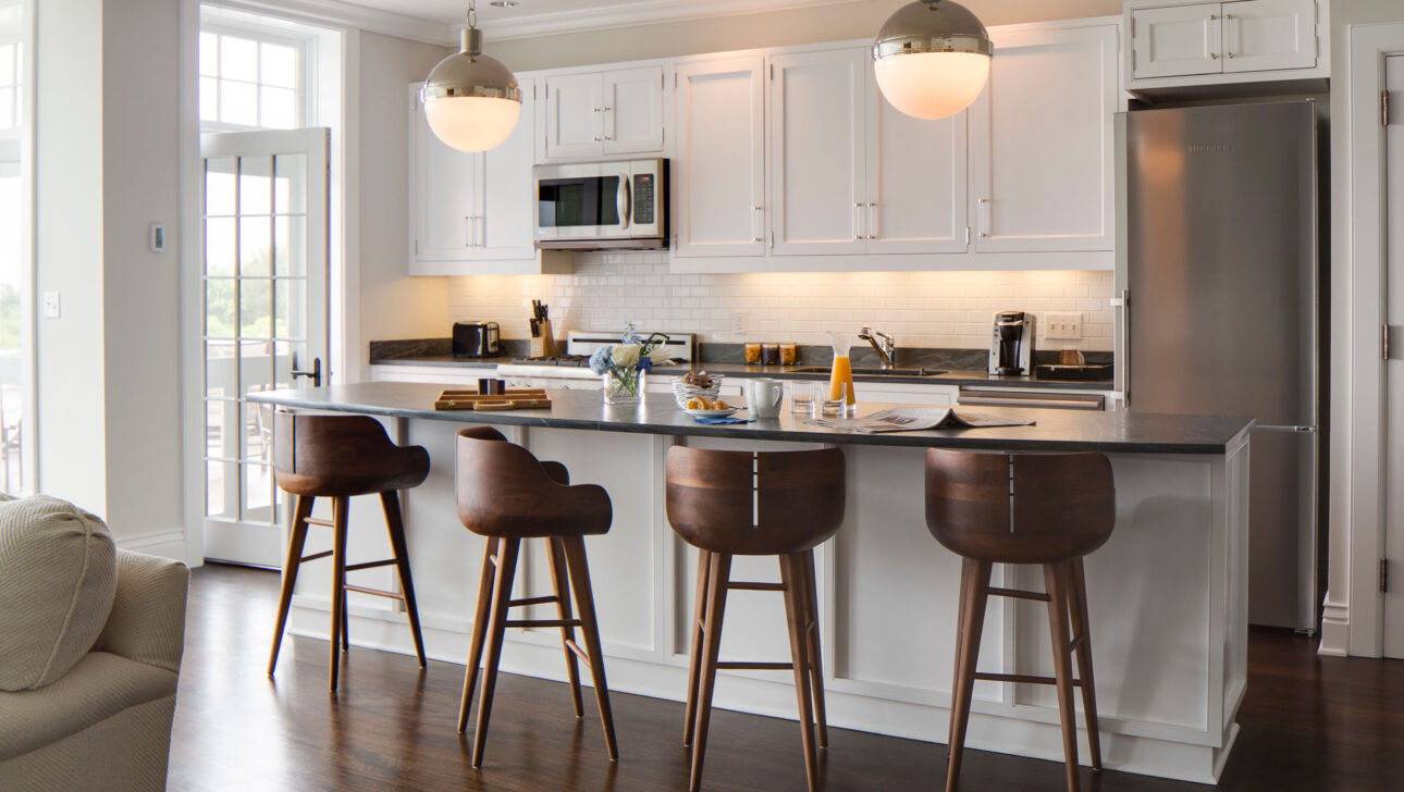 Sea Glass Suite kitchen.