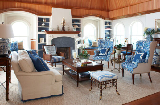 A living room in a Signature Suite.