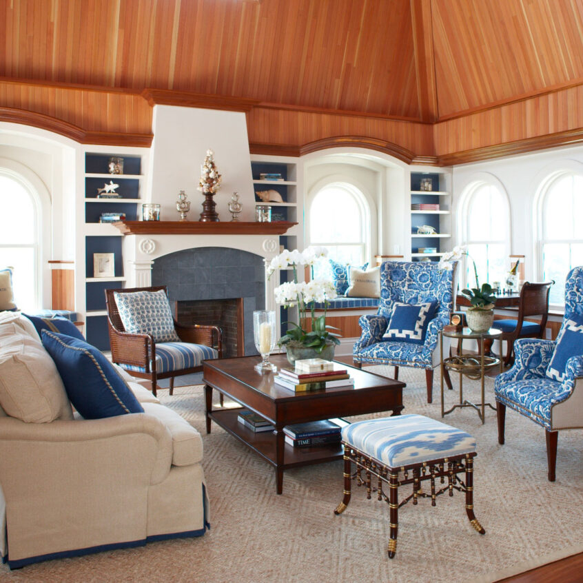 A living room in a Signature Suite.