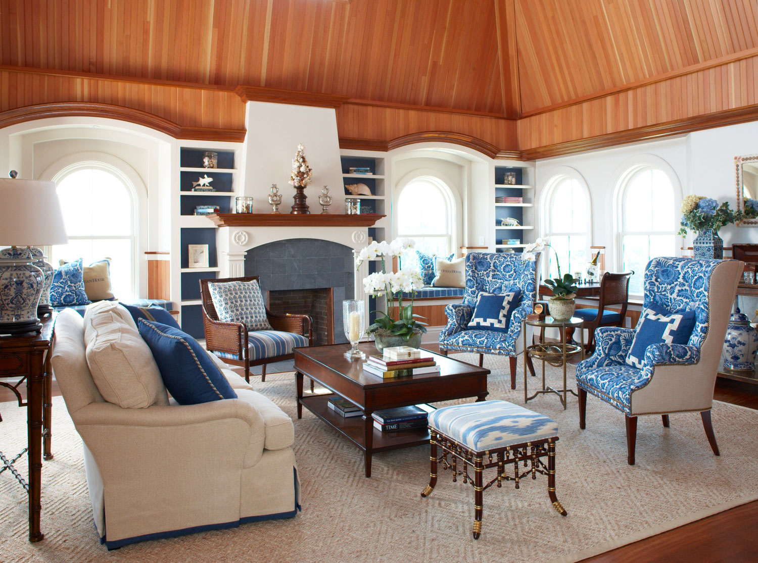 A living room in a Signature Suite.