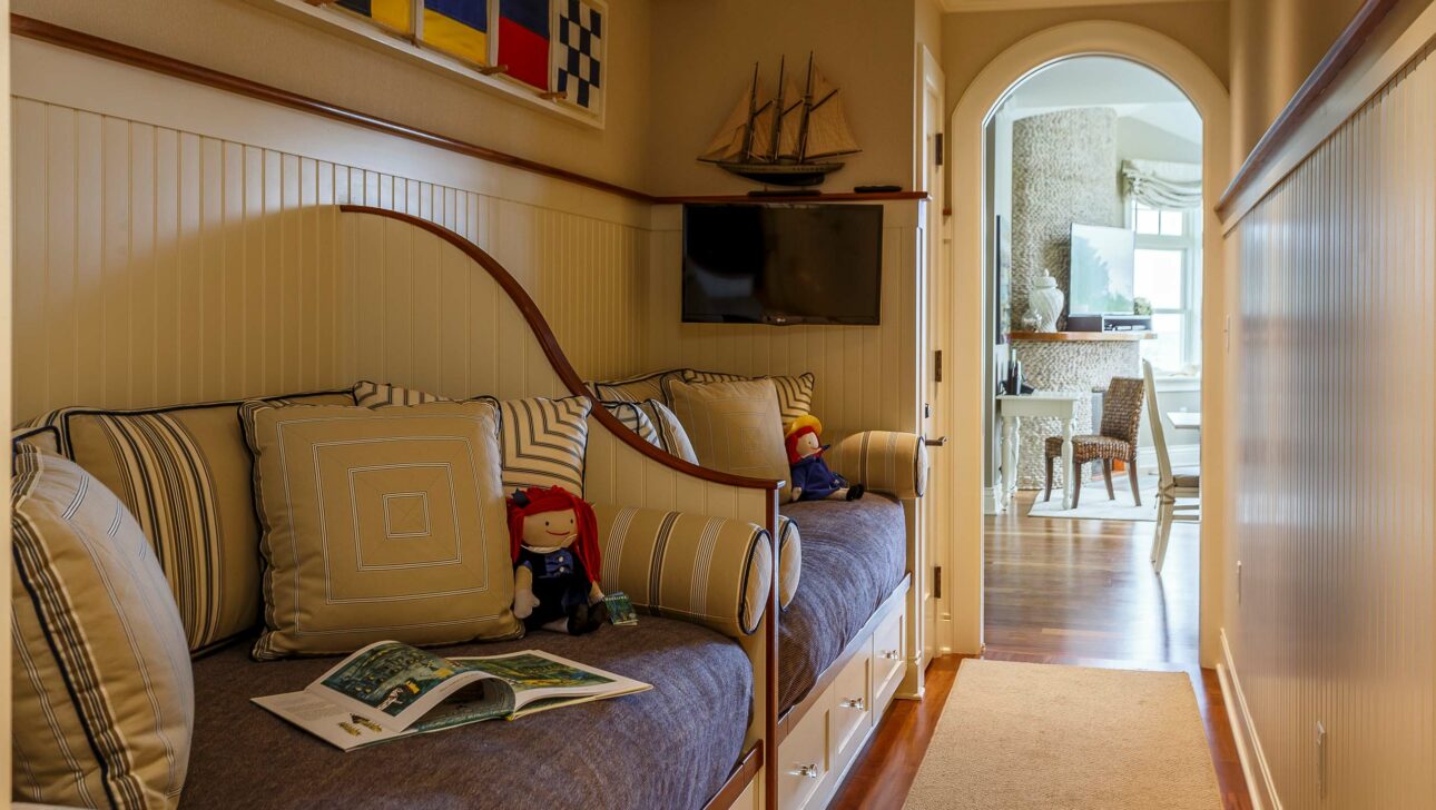 Two daybeds in the Beach Stone Suite.