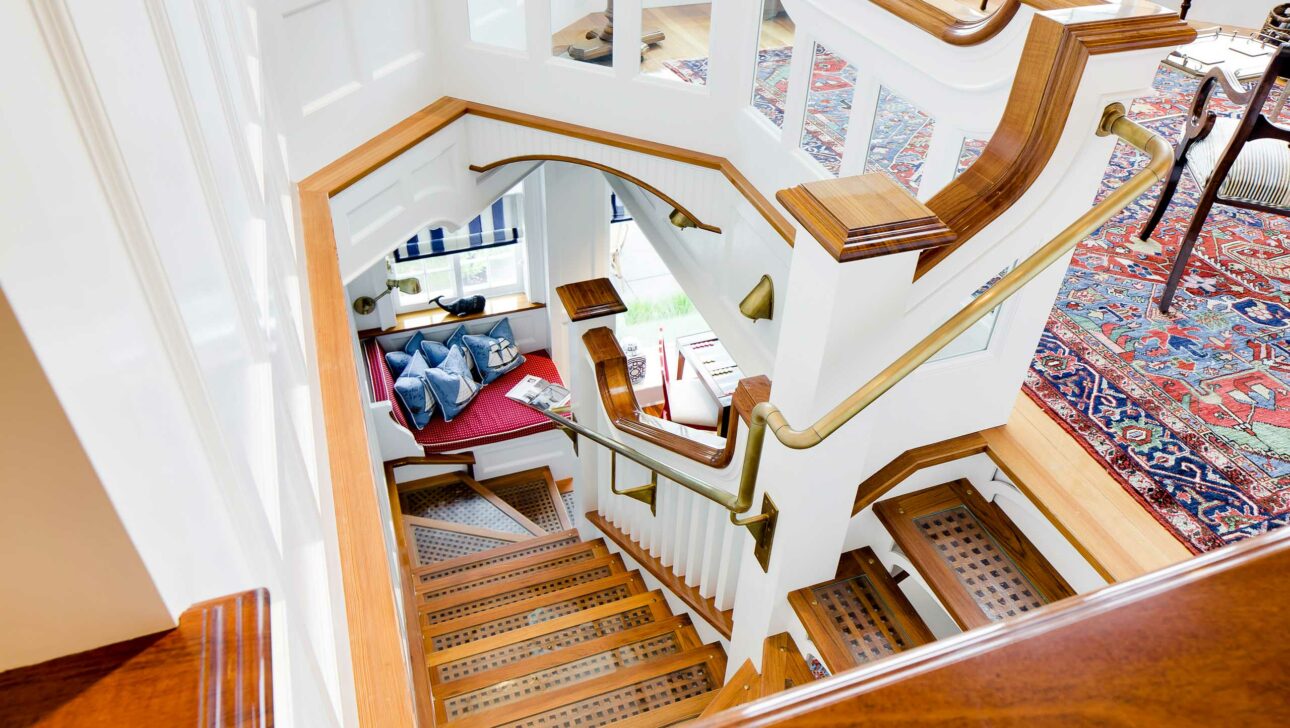 Morgan Suite staircase.
