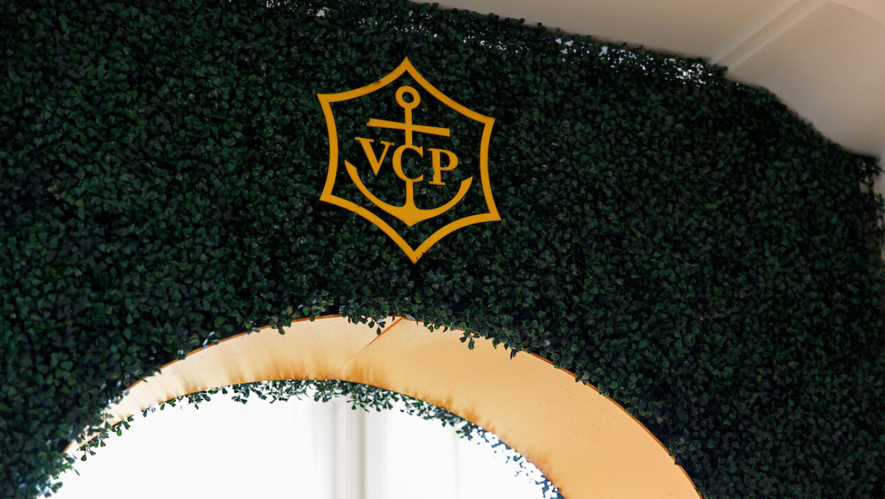 VCP emblem inside the Secret Garden Champagne Bar.