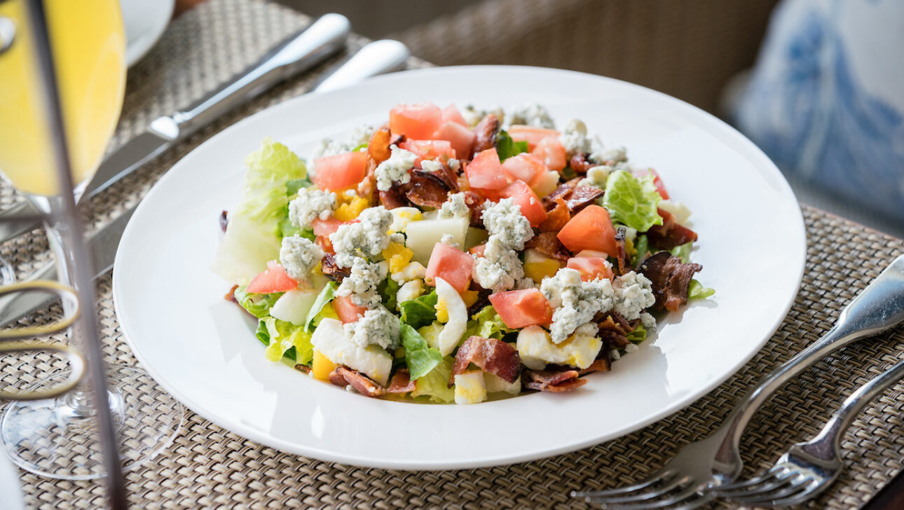 A plate of salad.