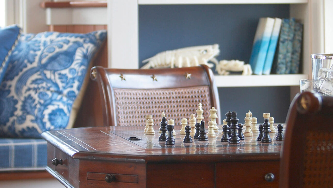 Tower Suite chess table.