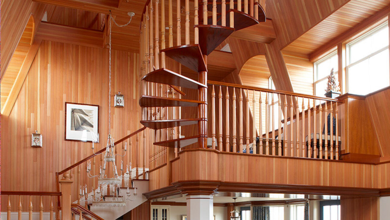 Tower Suite spiral staircase.