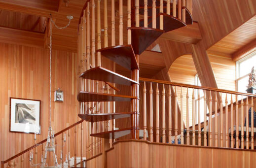 Tower Suite spiral staircase.